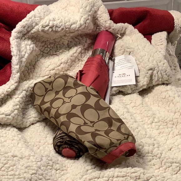 COACH Signature Umbrella - Picture 2 of 3